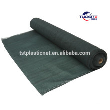 Malla de sombra de invernadero color verde HDPE